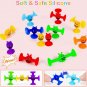Baby Suction Cup Toys Kids DIY Soft Silicone Building Blocks Construction Building Blocks