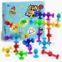 Baby Suction Cup Toys Kids DIY Soft Silicone Building Blocks Construction Building Blocks