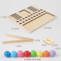 Children Learning Math Toy Clip Bead Number Calculation Counting Board Wooden Montessori