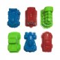 6 Pcs Car Suit Power Playing Sand Molds Space Playing Sand Car Molds Puzzle Beach Toy Kit