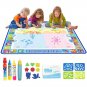 Coolplay Magic Water Drawing Mat Coloring Doodle Mat with Magic Pens Montessori