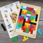 1PCS Wooden Jigsaw Puzzles Baby Toy Tangram Montessori Materials