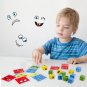 Wooden Expressions Matching Block Puzzles Games Educational Montessori Toys