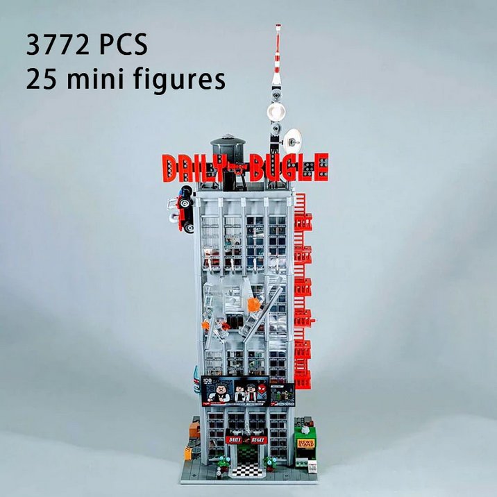 3772 PCS Daily Bugle Model Building Blocks Bricks Compatible 76178 Office