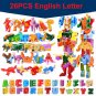 26 GUDI English Letter Learn A-Z Alphabet Transformation Robot Dinosaur