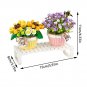 Mini Building Blocks DIY Creative Bonsai Simulation Flowers Home Decoration