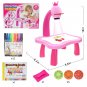 Children Led Projector Art Drawing Table Toys Kids Painting Board Desk