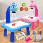 Children Led Projector Art Drawing Table Toys Kids Painting Board Desk