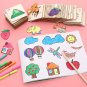 20pcs Montessori Kids Drawing Toys Wooden DIY Painting Stencils Template Craft