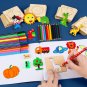 20pcs Montessori Kids Drawing Toys Wooden DIY Painting Stencils Template Craft