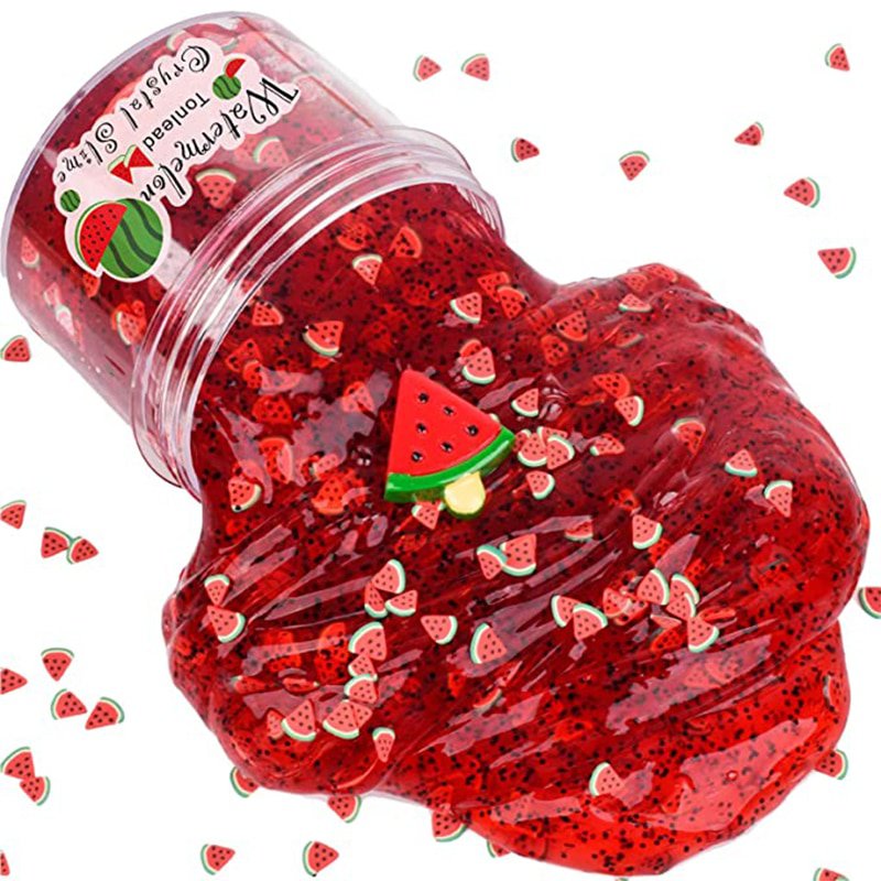 Clear Crystal Slime Fake Candy Non Sticky Slime Soft Jelly Clay For Girl Boy