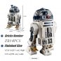 75308 New Fit 2314Pcs Robot Space Union R2D2 Model R2-D2 Figures Building Block Bricks