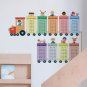 Toddlers Fun Math Learning Toy Cartoon Train Pattern Multiplication