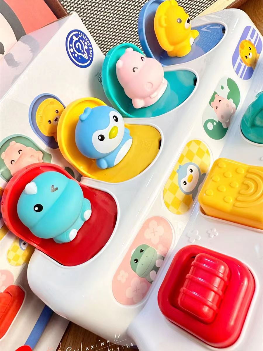 Pop-up Animal Toy Switch Box Button Box Baby Intelligence Push ...