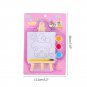 Cartoon DIY Oil Painting Shelf Drawing on Canvas Hand Paint Kids