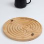 Bamboo Labyrinth Rolling Ball Maze Hand Eye Coordination Game IQ Brain