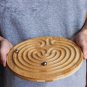 Bamboo Labyrinth Rolling Ball Maze Hand Eye Coordination Game IQ Brain