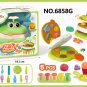 DIY toy creative clay children's Plasticine hand frog hamburger machine toy tool