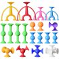 19-72pcs/set Pop Little Suckers Assembled Sucker Suction Cup Educational Building Block