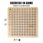 Wooden Montessori Multiplication Board Game Kids Learning Educational Toys Math