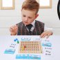 Wooden Montessori Multiplication Board Game Kids Learning Educational Toys Math