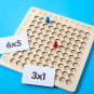 Wooden Montessori Multiplication Board Game Kids Learning Educational Toys Math