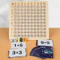 Wooden Montessori Multiplication Board Game Kids Learning Educational Toys Math