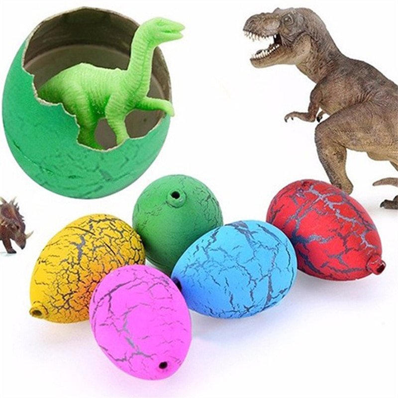 10Pcs Mini Magic Hatching Growing Swell Dinosaur Eggs Treat Kids Birthday Guest Gifts Baby