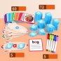 Montessori CVC Word Games Wooden Educational Vowel Reading Letters Sorting Spelling