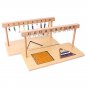 Montessori Teaching Math Toys Digitals Numbers 1-20 Hanger And Color Beads Stairs for Ten