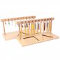 Montessori Teaching Math Toys Digitals Numbers 1-20 Hanger And Color Beads Stairs for Ten