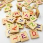 100Pcs Wooden Language Toys Letter Alphabet Number English Words Bolcks Kids Educational Toy