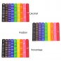 51pcs Math Fraction Percentage Cube Math Teaching Learning Stacks Tower Set Linking Cube Math