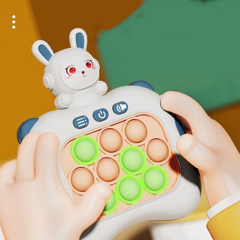 Light Up Quick Push Console 4 Modes Puzzle Games Fidget Toys Machine That Exercises Reaction