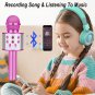 ZK20 Karaoke Microphone for Kids Singing 5in1 Wireless Microphone with LED Lights Karaoke