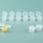 10 Strips 60 Pots Empty Paint Pots White Paint Cup Strip Paint Storage Containers Painting
