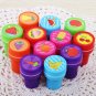 16pcs/lot Children Toy Stamps Cartoon Animals Fruits Kids Seal For Scrapbooking Photo