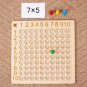 Children 99 Multiplication Table Math Toys Arithmetic Teaching Aids Montessori