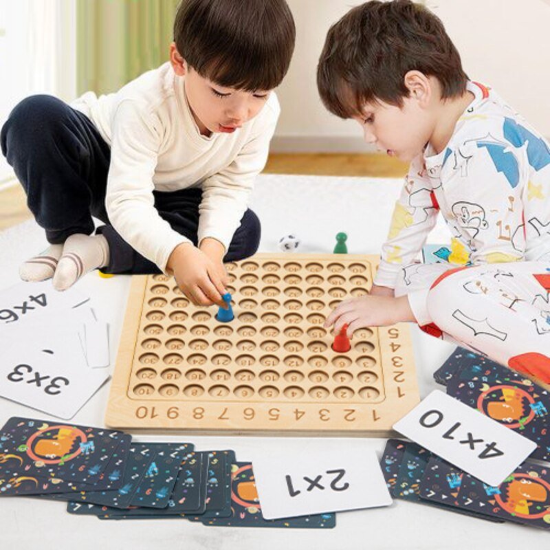 Children 99 Multiplication Table Math Toys Arithmetic Teaching Aids Montessori