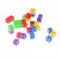 30Pcs/Set Color Cubes Snap Assembling Toys Manipulative Math Kids Connecting Toy