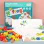 Children Puzzle Wooden Spelling Word Kids Letter Games Kindergarten Teaching Aids English