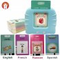 English Flash Cards For Kids Talking Russian Spanish French Words Games