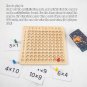 Wooden Montessori Multiplication Board Game Kids Learning Educational Toys