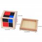 1Set Kid Montessori Early Learning Algebra Mathematics Binomial Cube Set Wooden Toy