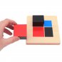 1Set Kid Montessori Early Learning Algebra Mathematics Binomial Cube Set Wooden Toy
