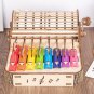 DIY Hand Rattle 8-Note Percussion Kids Music Toys Wooden Assembly Musical