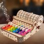 DIY Hand Rattle 8-Note Percussion Kids Music Toys Wooden Assembly Musical