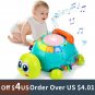 Baby Toys 0 6 12 Months Musical Turtle Toy Lights Sounds Musical Toy For Baby