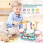 5 in 1 Musical Instruments Toys,Kids Electronic Piano Keyboard Xylophone Drum Toys