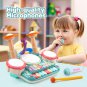 5 in 1 Musical Instruments Toys,Kids Electronic Piano Keyboard Xylophone Drum Toys
